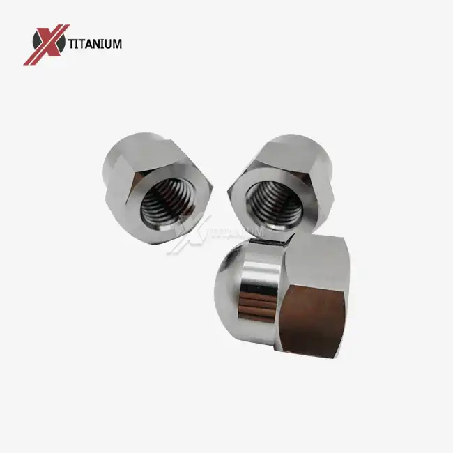 titanium acorn nuts